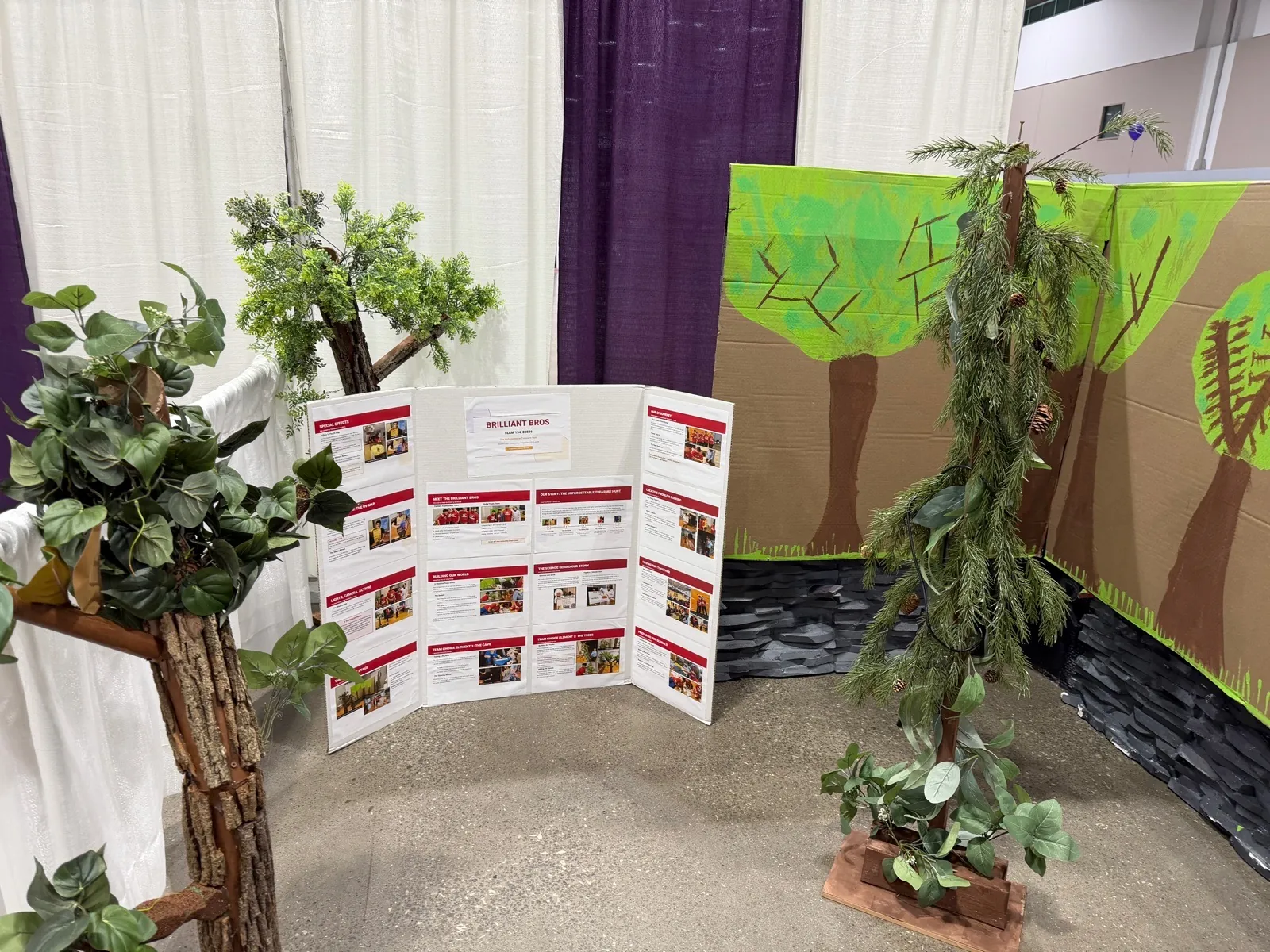 Fig. 8 — The set assembled at the Kansas City Convention Center after unpacking