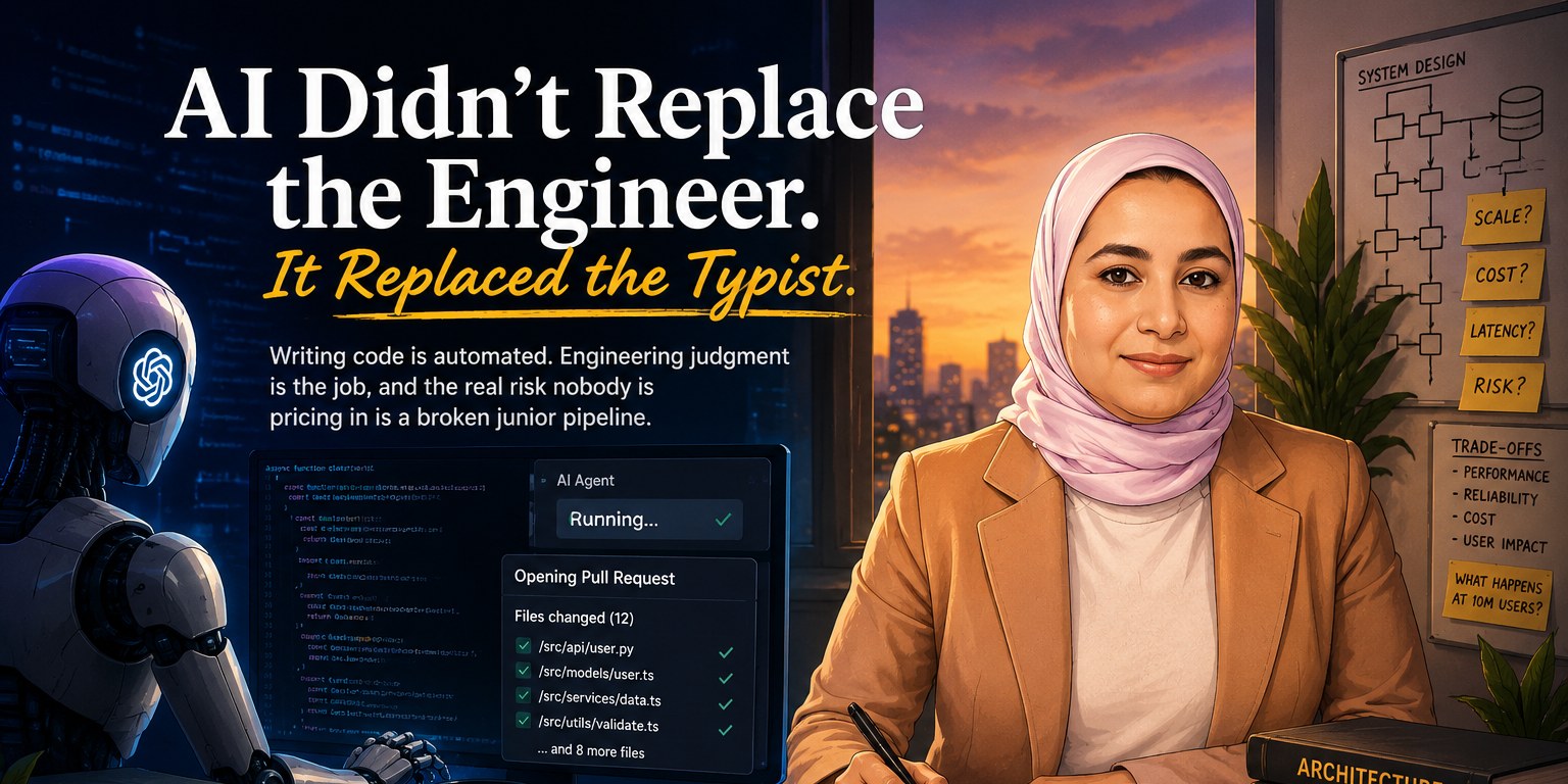 AI Didn't Replace the Engineer. It Replaced the Typist.