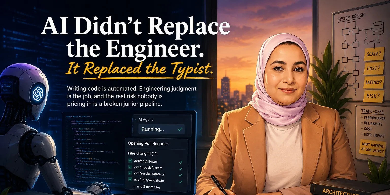AI Didn't Replace the Engineer. It Replaced the Typist.
