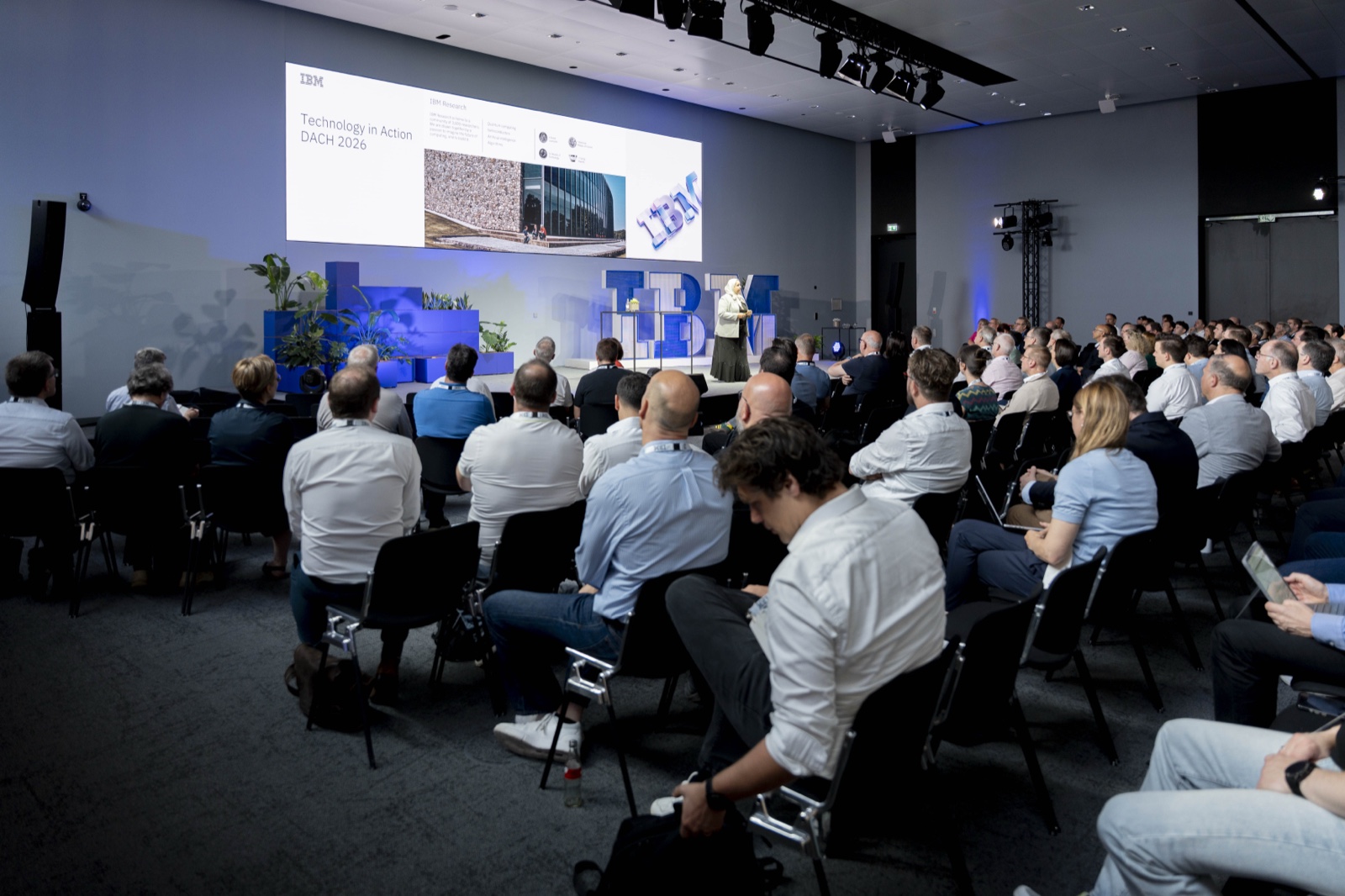 The main stage at IBM Technology in Action DACH during my keynote