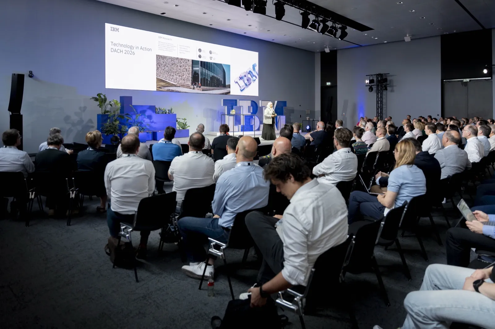 The main stage at IBM Technology in Action DACH during my keynote