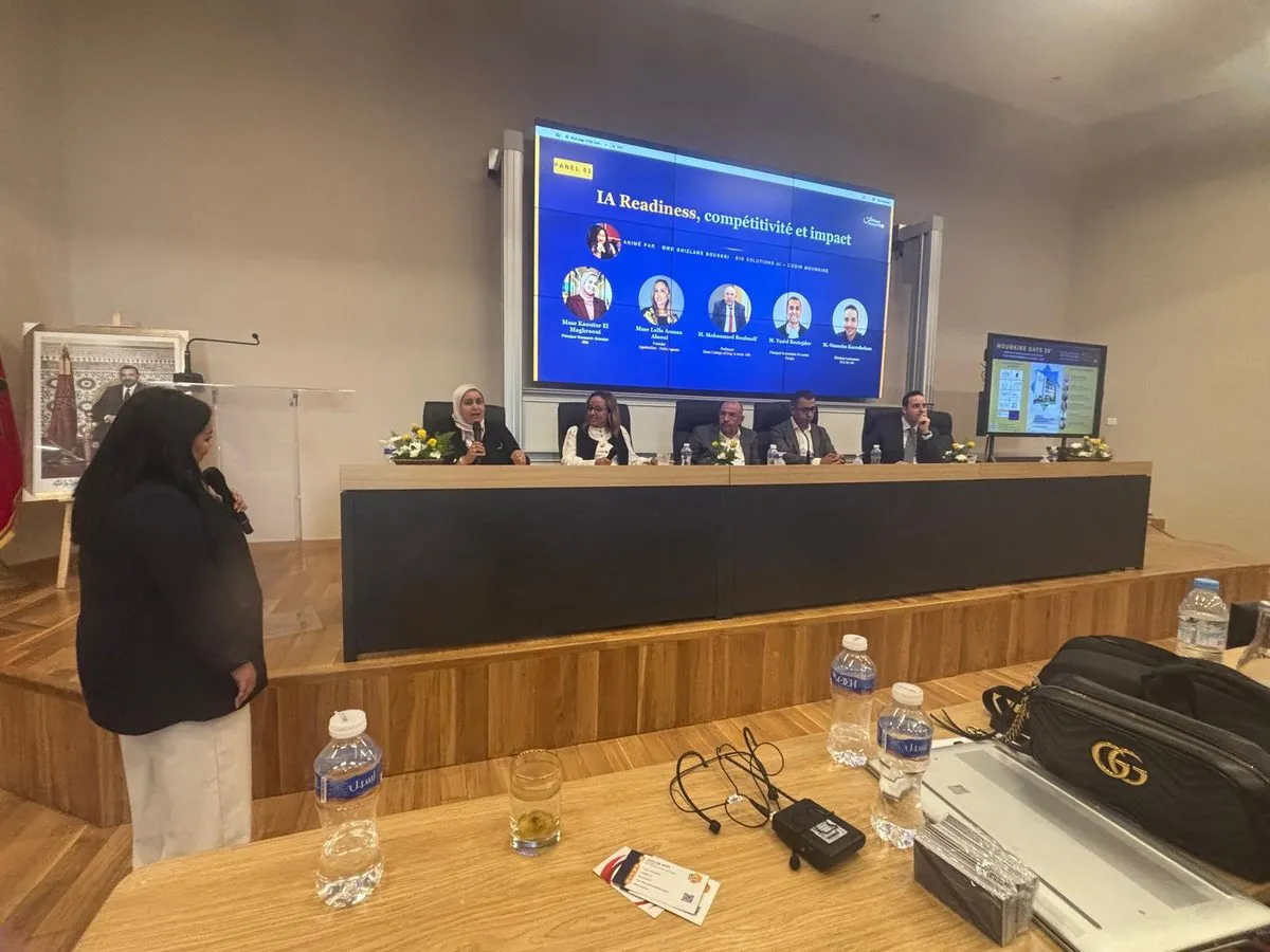 Panelists live on stage at Moumkine Days
