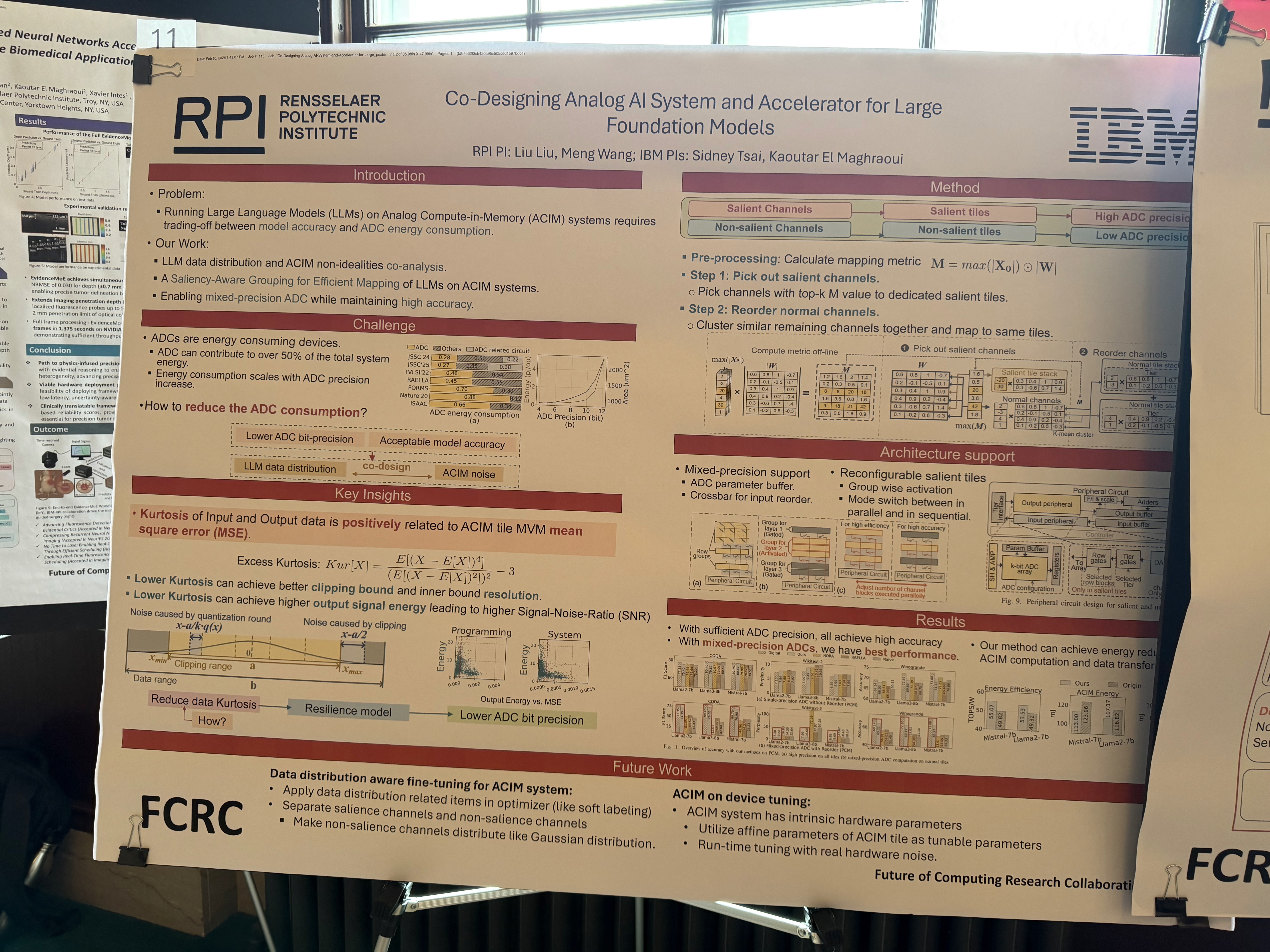 Poster: Co-Designing Analog AI System and Accelerator for Large Foundation Models